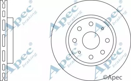 Тормозной диск APEC braking DSK312