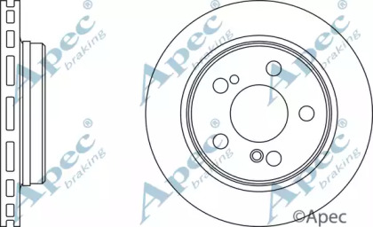 Тормозной диск APEC braking DSK317