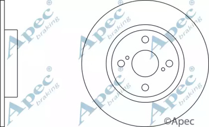 Тормозной диск APEC braking DSK325