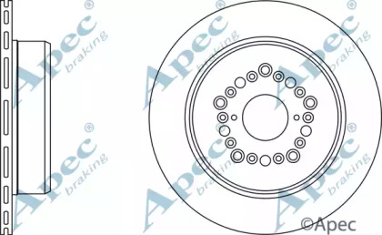 Тормозной диск APEC braking DSK331