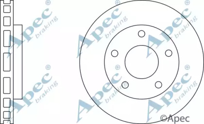 Тормозной диск APEC braking DSK333