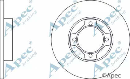 Тормозной диск APEC braking DSK340