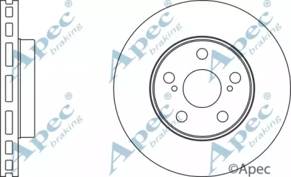 Тормозной диск APEC braking DSK343