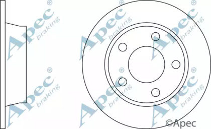 Тормозной диск APEC braking DSK345