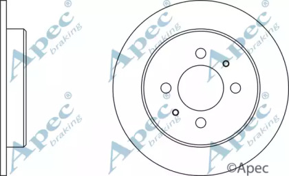 Тормозной диск APEC braking DSK347