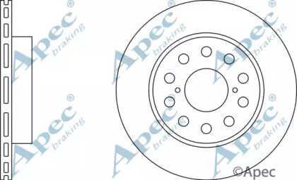 Тормозной диск APEC braking DSK348