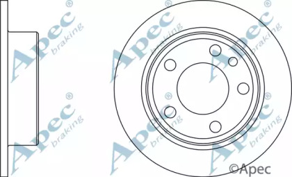 Тормозной диск APEC braking DSK349