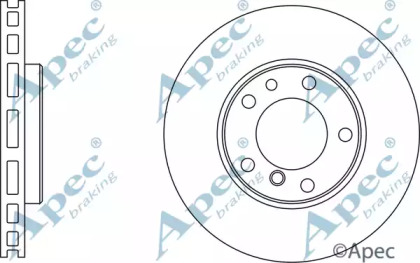 Тормозной диск APEC braking DSK350