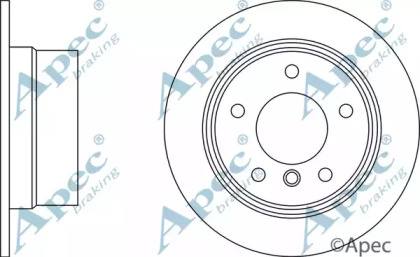 Тормозной диск APEC braking DSK352