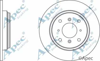 Тормозной диск APEC braking DSK353