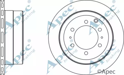 Тормозной диск APEC braking DSK357