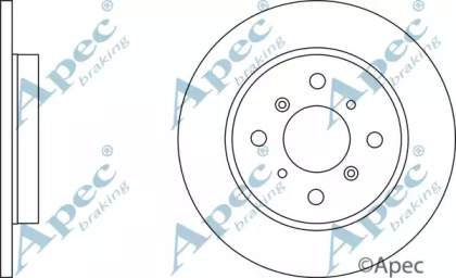 Тормозной диск APEC braking DSK360