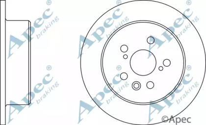 Тормозной диск APEC braking DSK361