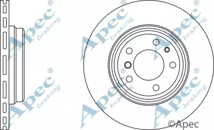 Тормозной диск APEC braking DSK366