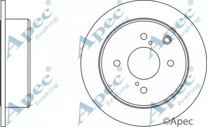 Тормозной диск APEC braking DSK368