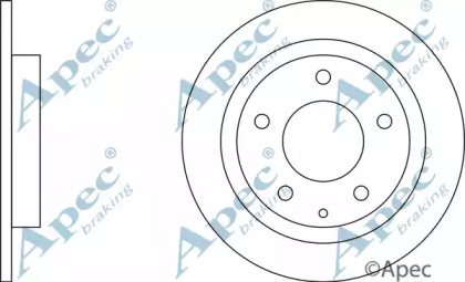 Тормозной диск APEC braking DSK370