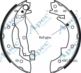 Комплект тормозных колодок APEC braking SHU117