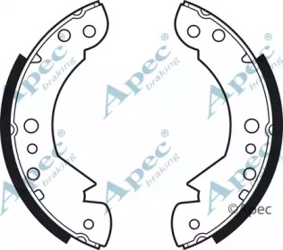 Комлект тормозных накладок APEC braking SHU144