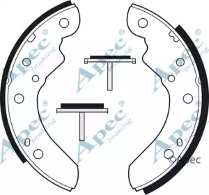 Комлект тормозных накладок APEC braking SHU147