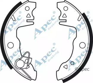 Комлект тормозных накладок APEC braking SHU154