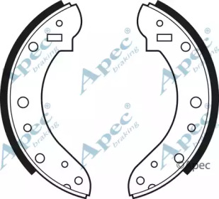 Комлект тормозных накладок APEC braking SHU173