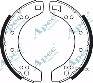 Комлект тормозных накладок APEC braking SHU218