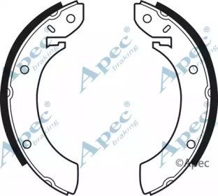 Комлект тормозных накладок APEC braking SHU232