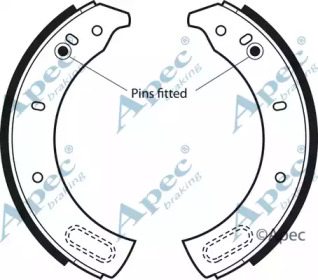 Комплект тормозных колодок APEC braking SHU233