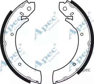 Комлект тормозных накладок APEC braking SHU234