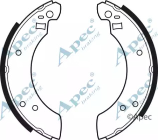 Комлект тормозных накладок APEC braking SHU246