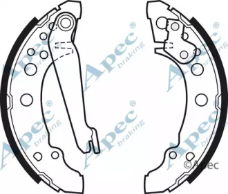 Комлект тормозных накладок APEC braking SHU300