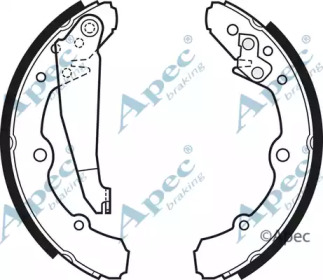 Комплект тормозных колодок APEC braking SHU304