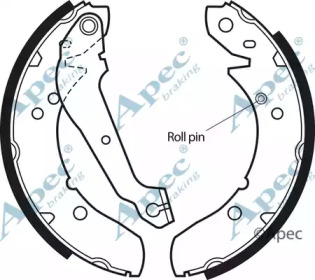 Комлект тормозных накладок APEC braking SHU310