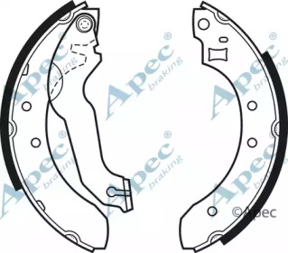 Комлект тормозных накладок APEC braking SHU313