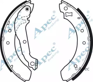 Комлект тормозных накладок APEC braking SHU325