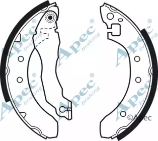 Комлект тормозных накладок APEC braking SHU328