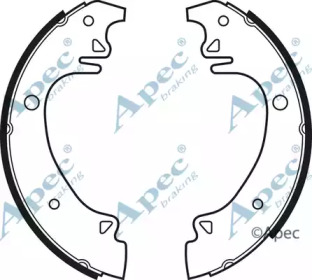 Комлект тормозных накладок APEC braking SHU335