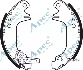 Комлект тормозных накладок APEC braking SHU340