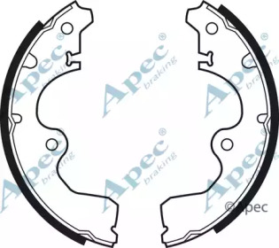 Комлект тормозных накладок APEC braking SHU346