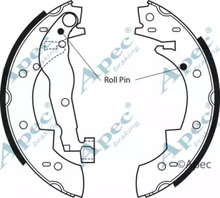 Комлект тормозных накладок APEC braking SHU370