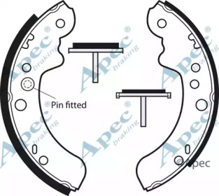 Комлект тормозных накладок APEC braking SHU386