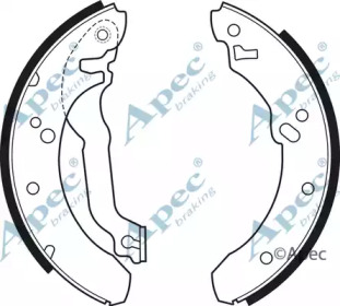 Комлект тормозных накладок APEC braking SHU389