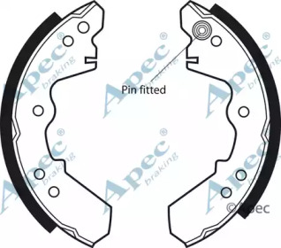 Комлект тормозных накладок APEC braking SHU396