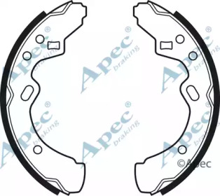 Комплект тормозных колодок APEC braking SHU433