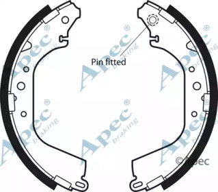 Комлект тормозных накладок APEC braking SHU451