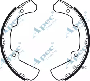 Комлект тормозных накладок APEC braking SHU457