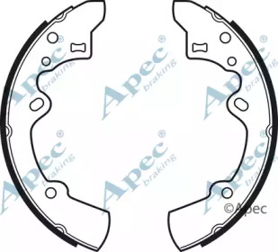 Комплект тормозных колодок APEC braking SHU463