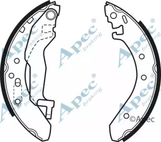 Комлект тормозных накладок APEC braking SHU468