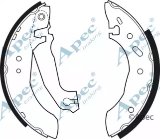 Комплект тормозных колодок APEC braking SHU488