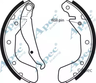 Комлект тормозных накладок APEC braking SHU494